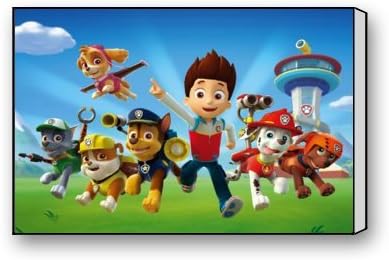 Scottshop Custom Paw Patrol Canvas Print Wall Art Print 18" x 12"