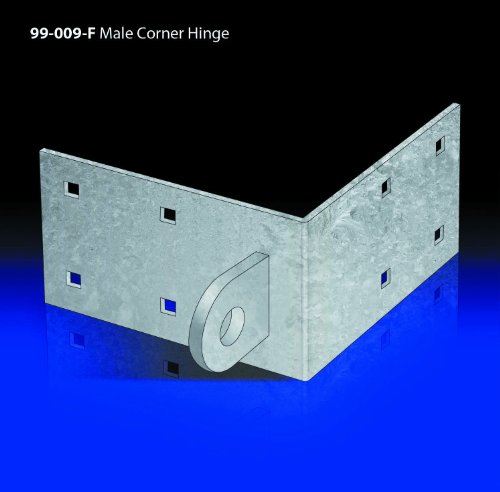 image for Dock Edge + Inc. Male 9/16-Inch Square Hole Outside Corner Heavy Duty 