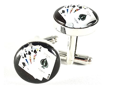 Playing Cards Cufflinks Wedding Groomsmen Best Man Gifts for him