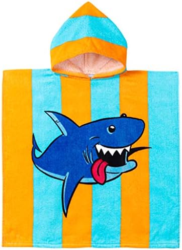 Toddler Hooded Bath Towel - Boys Pool Towel Girl Beach Cloak Fit 0-3 Years