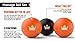 Lacrosse Muscle Roller Ball Set of 3 Massage Balls for Deep Tissue Trigger Point Physio Therapy & Myofascial Stress Release Rubber Men And Woman Reflexology Rehab Fasciitis Recovery Acupressure