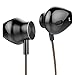 Earphones with Microphone and Volume Control Stereo In ear Headphones Earbuds for iPhone iPod iPad Samsung and More Android Smartphones,3.9 Ft/Black