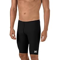 Speedo Men's Endurance+ Polyester Solid Jammer Swimsuit