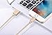 iPhone Charging Wire, MarchPower 2 Pack 10ft Extra Long Nylon Braided USB Cord Charging Cable For iPhone SE 6s 6s plus 6 Plus 6 iPhone 5 5C 5S iPad Air Mini Mini2 iPad 4 iPod 5 and iPod 7 (Gold)