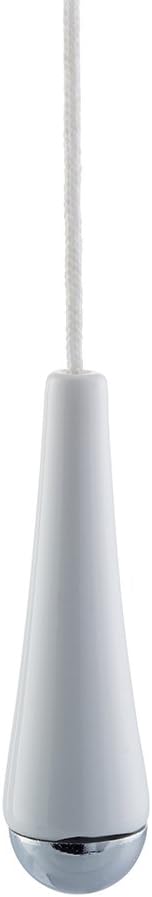 White Chrome Ceramic Bathroom Toilet Light Pull Classic Traditional Style Design