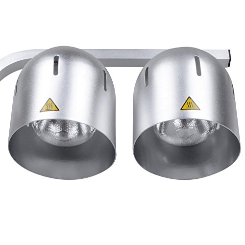 Portable Countertop 2 Bulbs Food Heater Lamps Warmer 110v