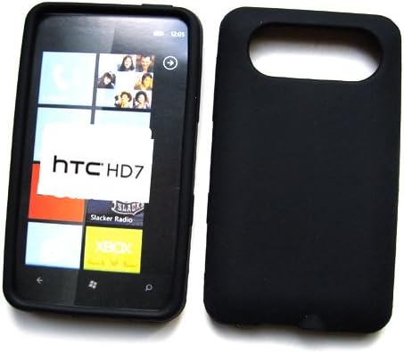 HTC HD7 (T-Mobile) Silicone Skin Case, Black