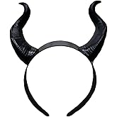 L'VOW Gothic Maleficent Horns Headband Headpiece Maleficent Ears Headdress Halloween Cosplay Costume Accessories