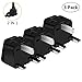 US to UK Power Plug Adapter, UROPHYLLA Type G Outlet Travel Power Adapter Plug for UK, Ireland, London, Hong Kong, Scotland, England, Dublin, Singapore - 3 Pack & Grounded 2 in 1 [Black]