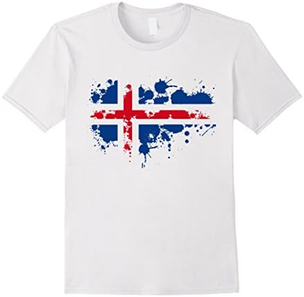 Mens Norway flag slash T shirt europe Small White
