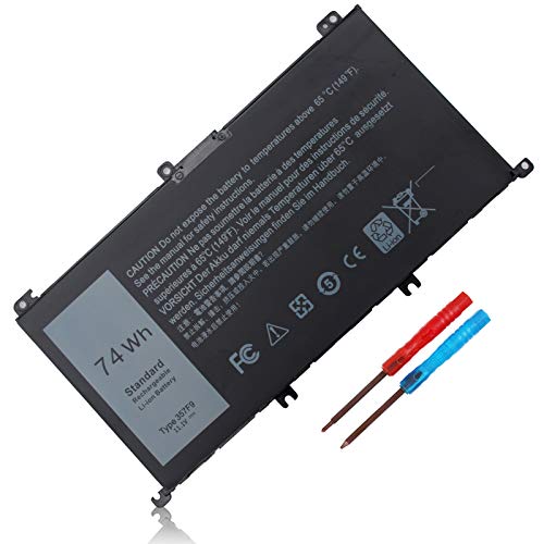 Yongerwy 74WH 357F9 Battery For Dell Inspiron 15 7000 7559 7557 7567 7566 7759 15 5576 5577 INS15PD Series Dell NS15-7566-D1745R INS15-7566-D1645B INS15-7566-D1545B 0GFJ6 71JF4 P57F P57F003 P65F P65F0