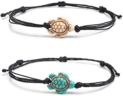 wowshow 2 pcs Sea Turtle Bracelet for Girls Best Friend Relationship Matching Bracelet Gifts