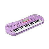 BETECHO Kids Piano, 32 Keys Multifunction Electronic Kids Keyboard Piano Music Instrument for Toddler with Microphone (Purple)