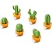 12PCS Refrigerator Magnet Kitchen Magnet Office Magnet whiteboard and Dry Cleaning Board, Lovely and Colorful Potted Design (Cactus)