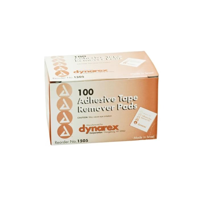 Dynarex Adhesive Tape Remover Pad, Assorted 100 Count