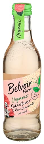 BELVOIR ORGANIC ELDERFLOWER ROSE LEMONADE, 8.4 FZ