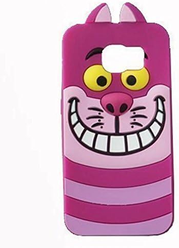 Soft Silicone Phone Case for Samsung Galaxy S6 Edge+ Edge Plus 3D Cartoon Flexible Rubber Shock Drop Resistant Protective Shockproof Thick Cute Lovely Hot Gift Kids Teens Girls (Cheshire Cat)