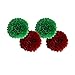 Derhom Merry Christmas Banner Kit - Christmas Party Decorations - 10 Balloons, 6 Pompom Flower Tissue Paper and 15 Paper tassel, Xmas Day Decor Supplies for Christmas Party Home Tree Decorations