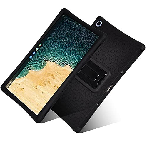 Silicone Protective Case For Lenovo Chromebook Duet CT-X636F 10.1 inch Stand Bracket Shockproof Soft Cover