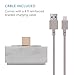 Native Union Dock+ Marble Edition - Genuine Marble Charging Dock with [Apple MFi Certified] 4ft Reinforced USB-A to Lightning Cable for iPhone (White)
