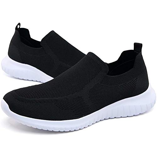 konhill Men's Breathable Walking Shoes Tennis Casual Slip on Athletic