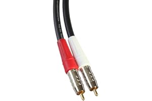 Blue Jeans Cable LC-2 Stereo Audio Cables (Black, 3 Foot)