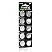 CR2016 Battery– Lithium Button Coin Cell Batteries - 3V 3 Volt - Remote Watch Jewelry led Rave Gloves Orbit Key fob Replacement 2016 CR Pack Set Bulk (10 Pack)