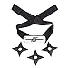 Yanhusu Akatsuki Cosplay Uchiha Headband and Throwing Stars Unisex Halloween Costume(Headband