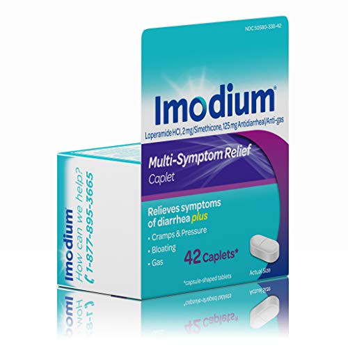 Imodium MultiSymptom Relief AntiDiarrheal Caplets, Loperamide