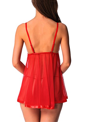 Avidlove-Womens-Babydoll-Sleepwear-Sexy-Lingerie-Lace-Splicing-Dress