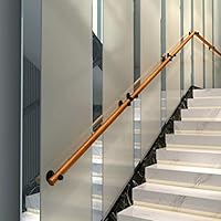 Stair Banister Handrail 80cm 400cm Handrail Kit Non Slip Wood