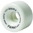 Sure-Grip Fame Indoor Wheels - Durable Nylon Build with Durometer of 95A and Diameter of 57mm - Ideal for Artistic Skating on Smooth Surfaces - Comes in Diverse Color Options - Set of 8 Wheels