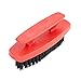 GreatNeck 933B Fingernail Bush, Hard Bristle Brush for Mechanics, Gardeners, Men, and Women, Convenient Handle for Deep Nail Cleaning, Red Body with Black Bristles