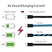 MKDGO 3ft USB Type C Cable LED Glowing Charging Cords Compatible for Samsung Galaxy S8, S8 Plus, S9, S9 Plus and Other USB-C Devices