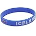 IDL Soccer Bracelet Silicone,Wroldcup Football Bands Custom Embossed Saying USA&National Flag,Perfect for Fitness, Basketball, CrossFit, Sports & Task (Band - ICELAND)