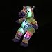 WEWILL Creative Night Light LED Colorful Rainbow Zebra Lifelike Stuffed Animal Toy Birthday Day Gift for kids, 18-Inch
