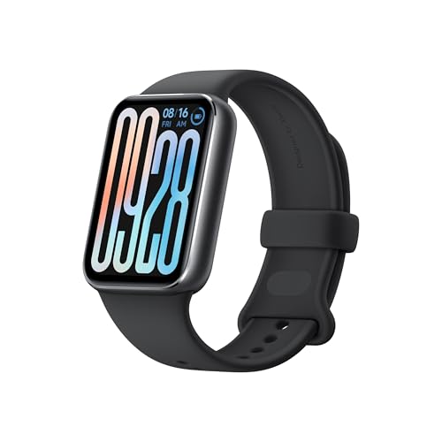 Smart Band 9 Pro Obsidian Black – 1.74 Zoll AMOLED, 1200 nits Helligkeit, 21 Tage Akku, 150+ Sportmodi, 5ATM Wasserfest, GNSS, Herzfrequenz & SPO₂-Sensor, Bluetooth 5.4, 60Hz Refresh