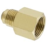 LASCO 17-5847 1/2-Inch Female Flare by 3/8-Inch Male Flare Brass Adapter