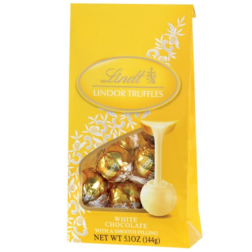 Lindt LINDOR White Chocolate Truffles, 5.1 Ounce (Pack of 4) Buy