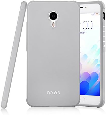 Meizu M3 Note Case, Business Series ShockProof Ultra Thin Soft Silicone Back Case Cover for Meizu M3 Note (Light gray)