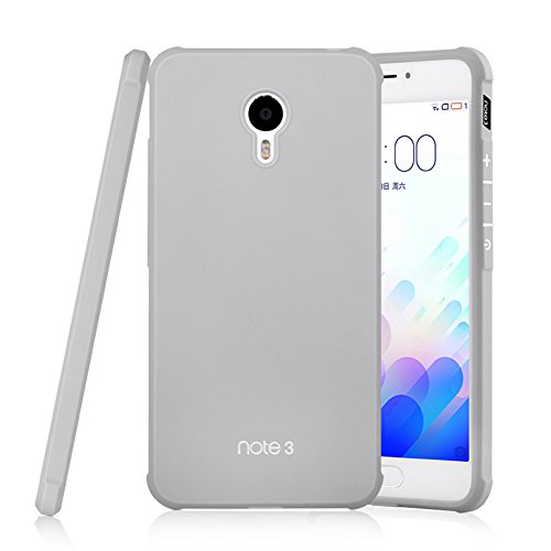 Meizu M3 Note Case, Business Series ShockProof Ultra Thin Soft Silicone Back Case Cover for Meizu M3 Note (Light gray)
