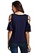 Uideazone Women Loose Striped Crew Neck Short Sleeve T-shirt Tops Blouse