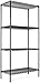 Alera ALESW503618BL NSF Certified Industrial 36 in. x 18 in. x 72 in. 4-Shelf Wire Shelving Kit - Black