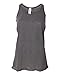 Bella Canvas Ladies' Flowy Racerback Tank M DRK Grey Heather