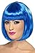 Smiffys Partyrama Wig, 12 inch, Blue, One Size