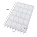 FlyItem® 400 Pcs 2.5cm Disposable Eyelash Glue Holder Pallet Waterproof Sticker Paper Eyelash Extension Glue Pad Stand On Eyelash Jade Stone Cosmetic Makeup Tool