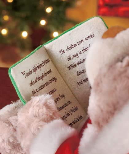 Cuddle Barn - Storytime Teddie | Animated Storytelling Holiday Bear Stuffed Animal Plush Toy Reads The Story T'was The Night Before Christmas, 10