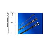 Cobra 53112 11-Inch/50-Pound Low Profile UV Zip Ties (Bag of 100)