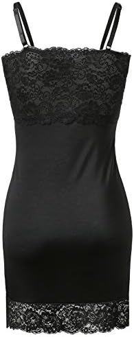 MIRAAVE Womens Daily Spaghetti Strap Lace Trim Slip