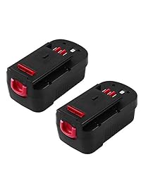 ohyes Bate de 2 paquetes 18 V, 1,5 Ah Ni-CD Batería para Black & Decker Taladro Herramientas 244760 00 HPB18 A18 (2 unidades)
